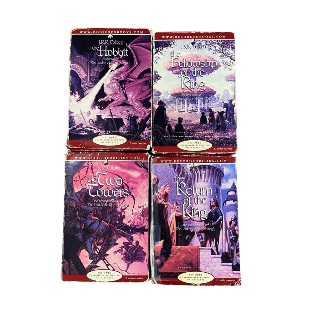 Vintage 90s LOTR / The Hobbit JRR Tolkien Audio Book Cassettes